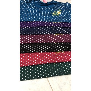 Bộ Đồ Đùi Chấm Bi Thun Cotton Dẻo