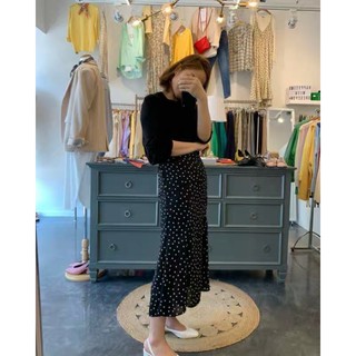 [ORDER]  Chân váy dáng dài chấm bi đuôi cá
