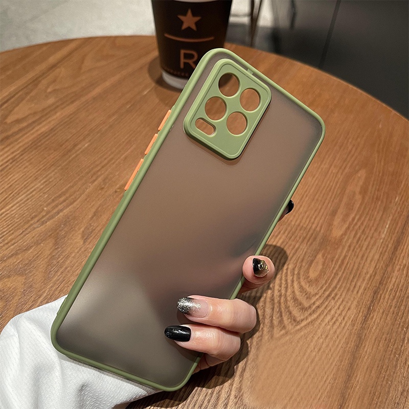 Ốp lưng 6 màu chống sốc chống bám vân tay cho Xiaomi Redmi 12 12C Note 9s 9T 9A 10A 9C 9 6 7 8 Pro Max