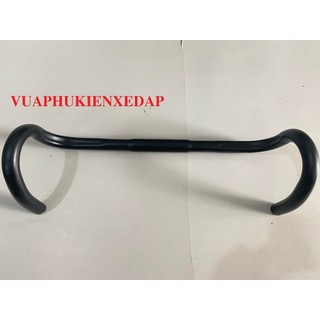 Ghi đông nhôm cong đua xe đạp thể thao Galaxy LP400 cổ 25.4mm