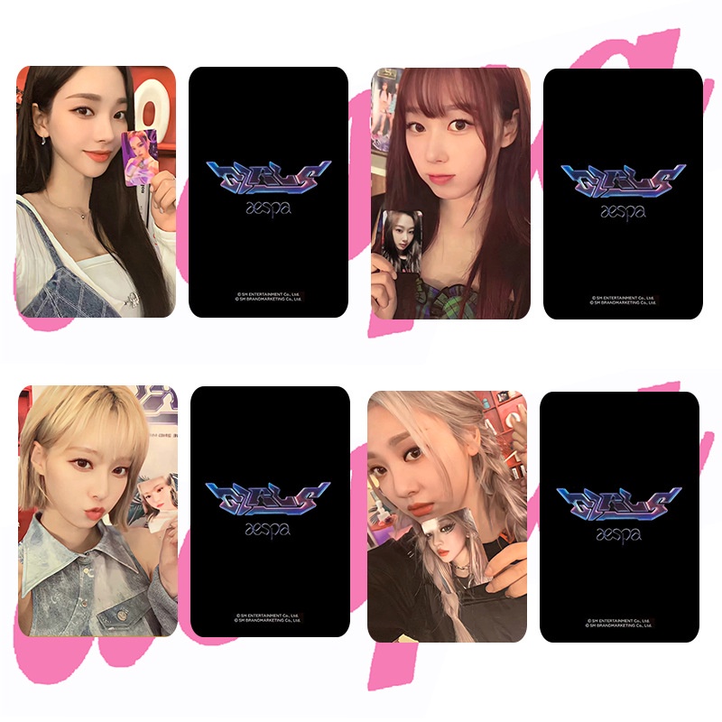 Set 4 Tấm Ảnh Lomo Card KARINA NINGNING GISELLE Mùa Đông 2023