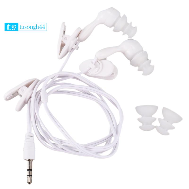 Tai Nghe Nhét Tai Chống Nước Màu Trắng Cho MP3 MP4