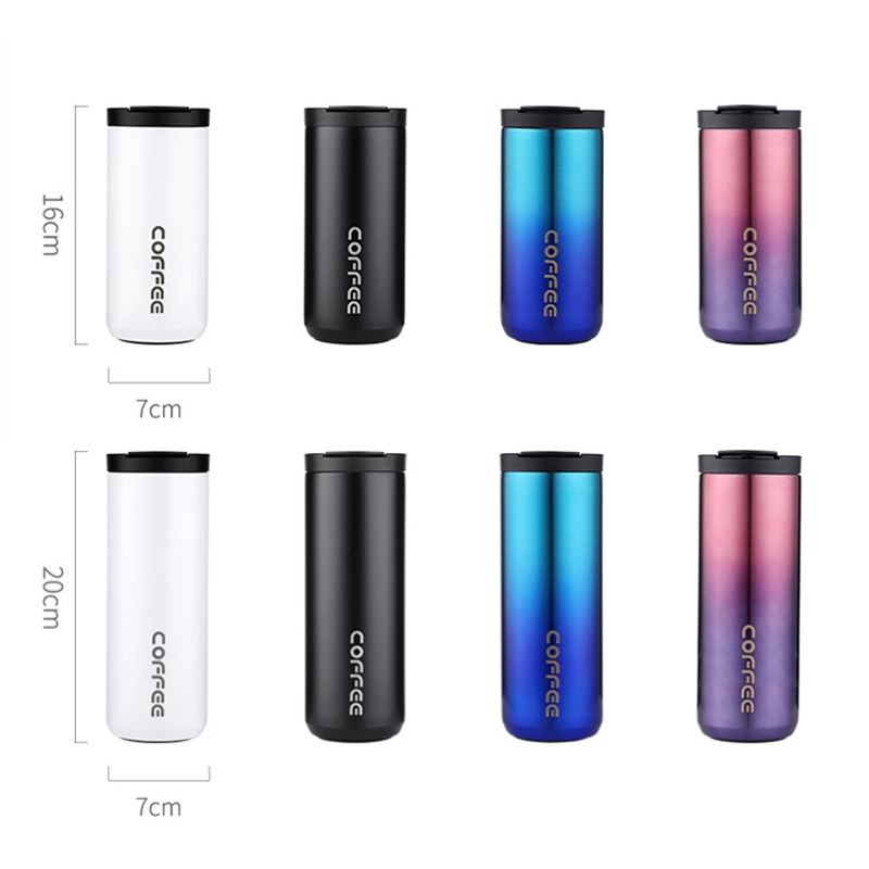 Cốc Cà Phê 300Ml/500Ml Cốc Giữ Nhiệt Tình Nhân Hai Lớp Di Động Ngoài Trời Cốc Nước Cầm Tay Thời Trang.