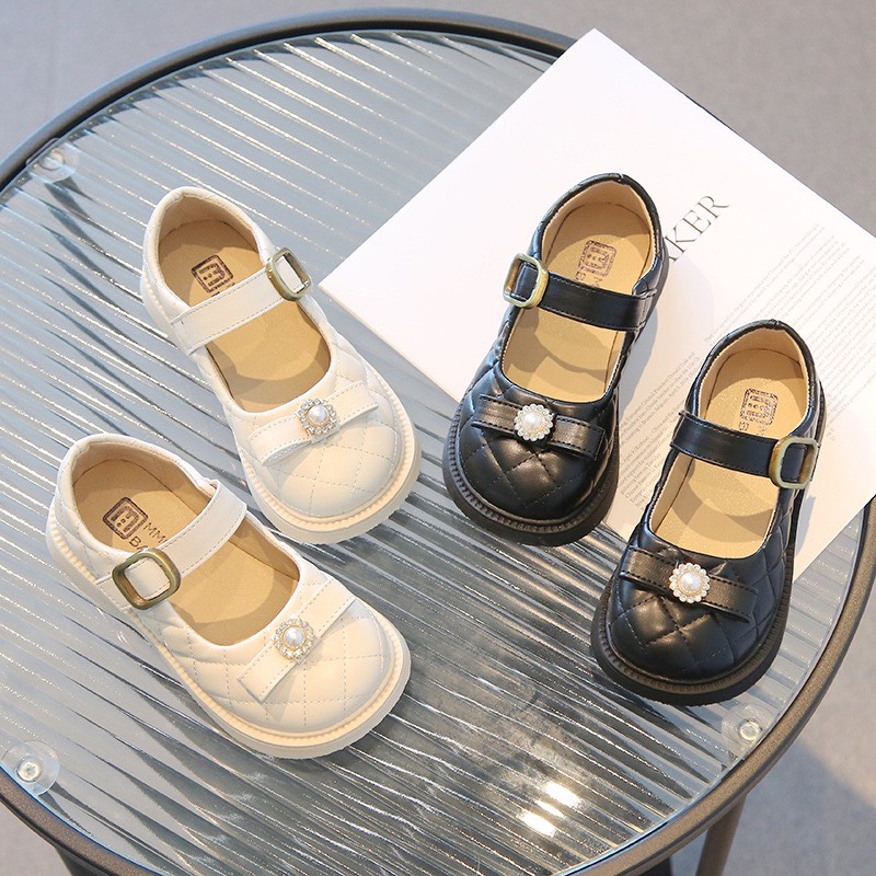 Giày Búp Bê Da Mềm Kiểu Dáng Đáng Yêu Cho Bé Gái 2-16 Tuổi BB537