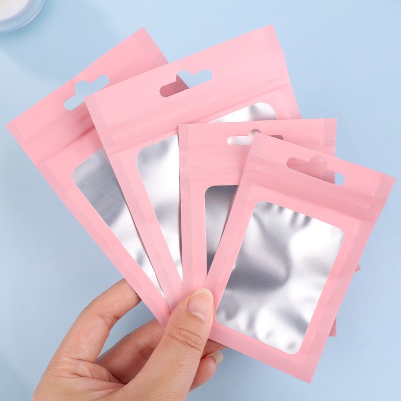 Bộ 50 Túi Nhựa PVC Đựng Trang Sức / Kẹo / Thực Phẩm Chống Bụi Chống Ẩm Tiện Dụng