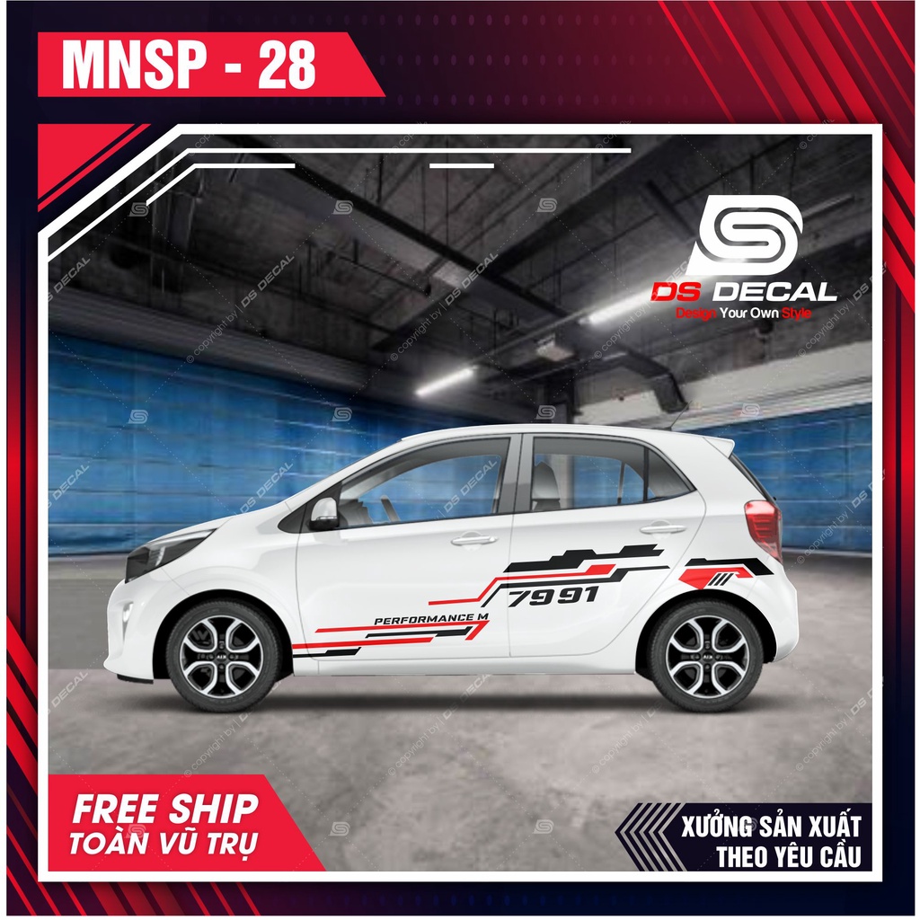 Tem dán xe ô tô Kia Morning - 28 - decal dán xe ô tô - DS Decal