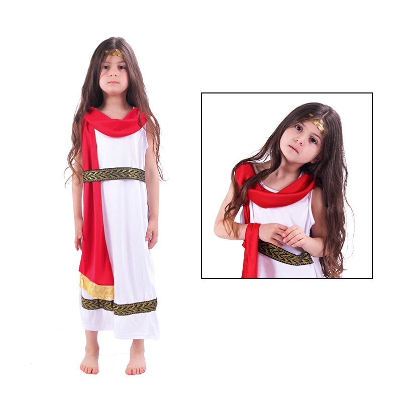 Trang Phục Hóa Trang Nữ Thần Hy Lạp Ai Cập Cổ Đại Cho Bé Gái