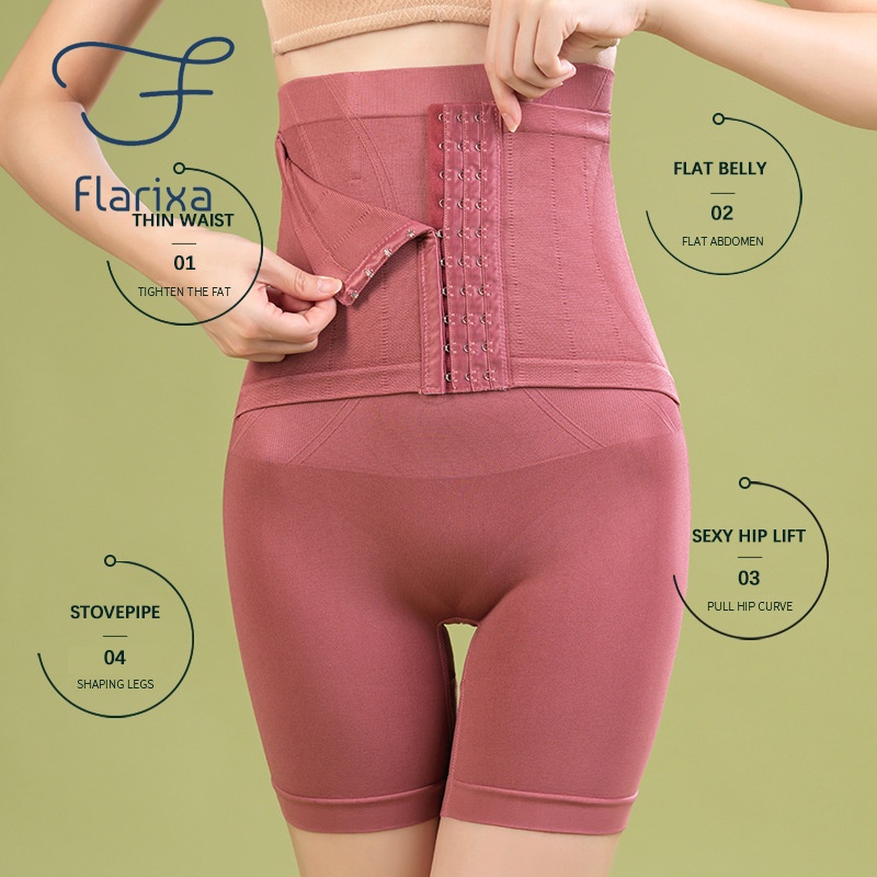 Flarixa Quần Lót Lưng Cao Định Hình Eo Thon Plus Size Cho Nữ