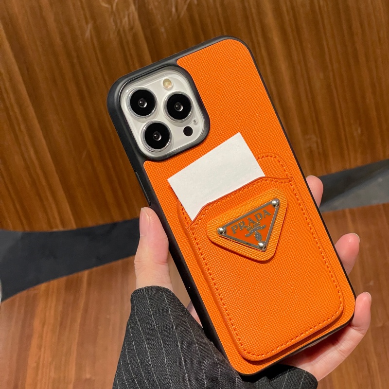 Ốp Điện Thoại Màu Trơn Có Ngăn Đựng Thẻ Sang Trọng Cho iPhone 14 13 12 11 Pro Max XS XR X 8 7 Plus Edge