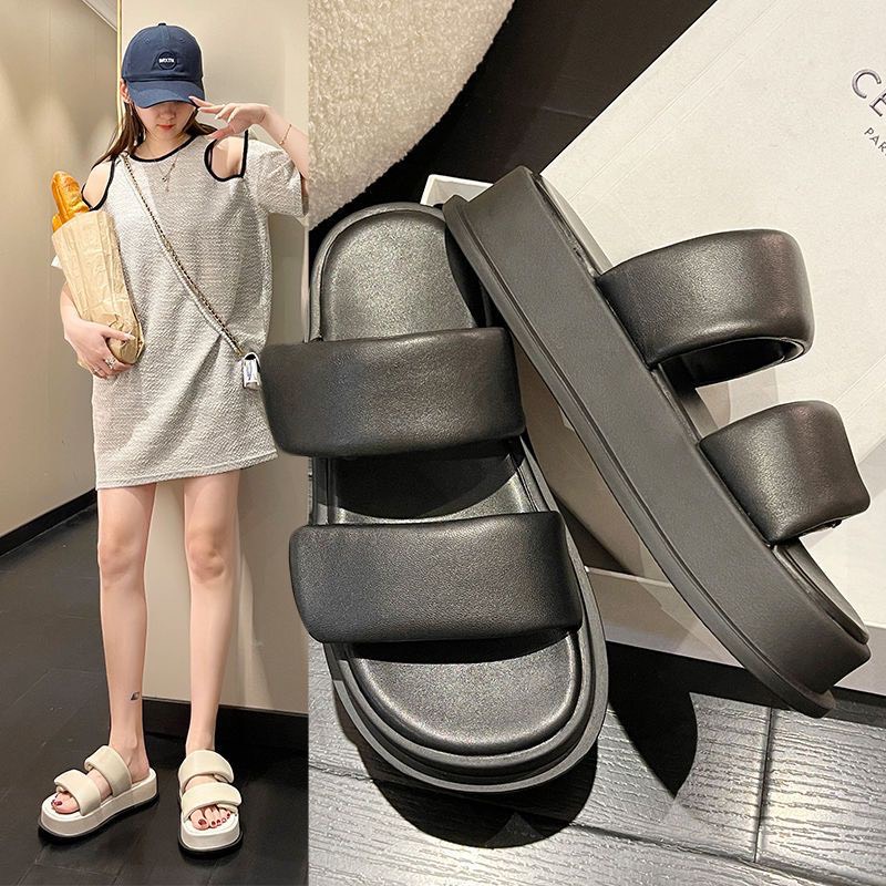 Xăng đan đế dày 4cm mẫu mới phong cách Hàn Quốc