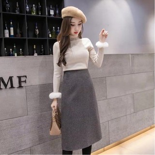 (Order) Chân váy dạ dài chất siêu đẹp (kèm ảnh thật)