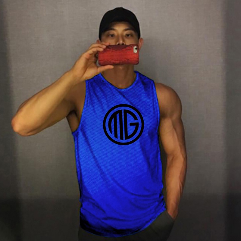 Áo tập gym, áo ba lỗ tanktop nam thể thao 𝗛𝗜̀𝗡𝗛 𝑮𝑴 vải thun cotton thoáng mát hút mồ hôi nhiều màu nhiều size