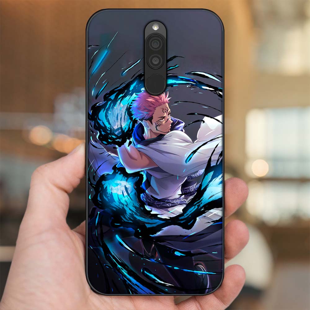 Ốp lưng Xiaomi Redmi 8 viền đen in hình Sukuna Yuji Jujutsu Kaisen Chú Thuật Hồi Chiến