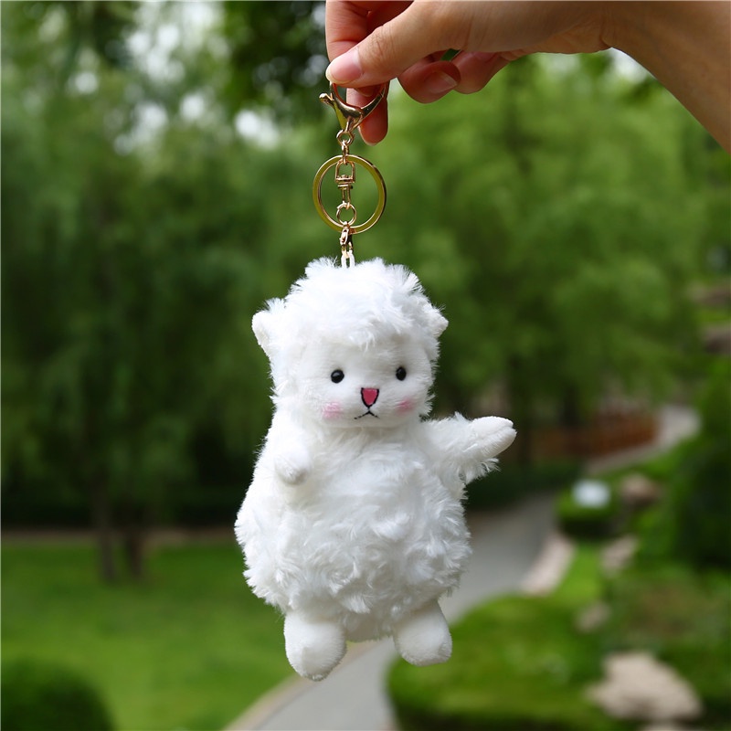 Móc Khóa Cừu Nhồi Bông Dễ Thương