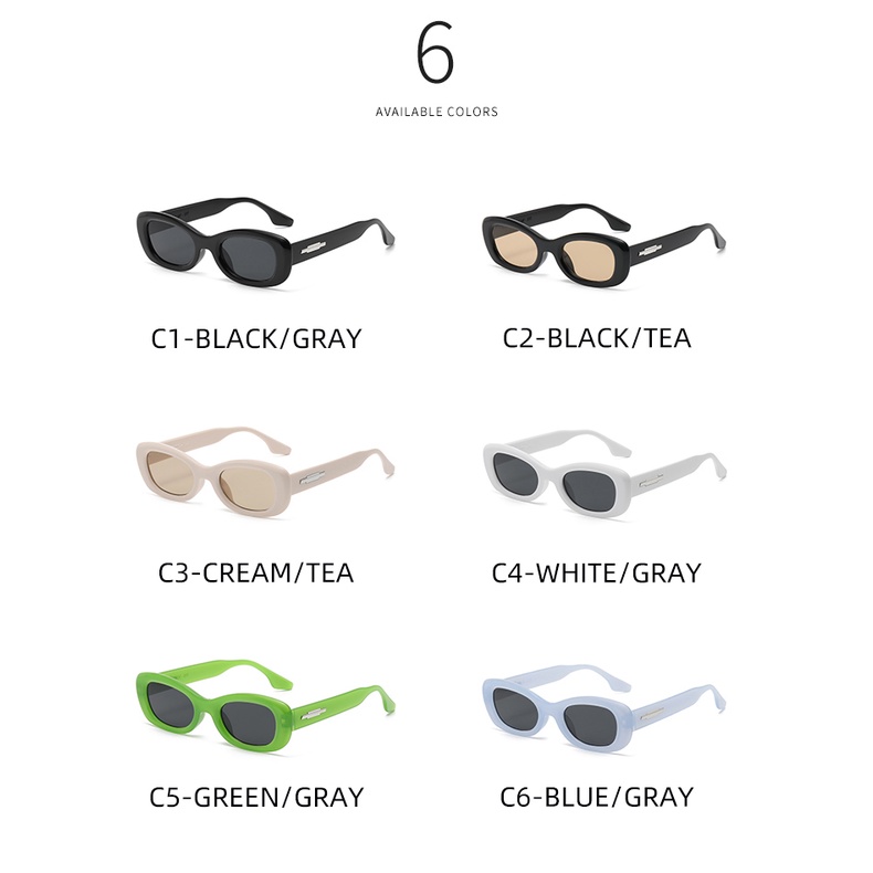 Kính Mát Gọng oval Nhỏ Thời Trang Mới