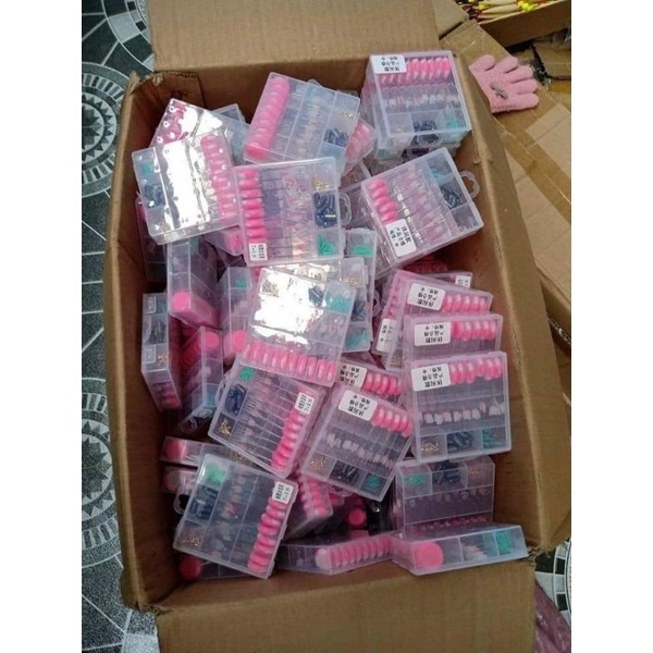 1 Hộp Phụ Kiện Đầy Đủ Làm Trục Thẻo Câu Đơn,Câu Đài Độ Bền Cao☆☆Hộp Phụ Kiện Hồng