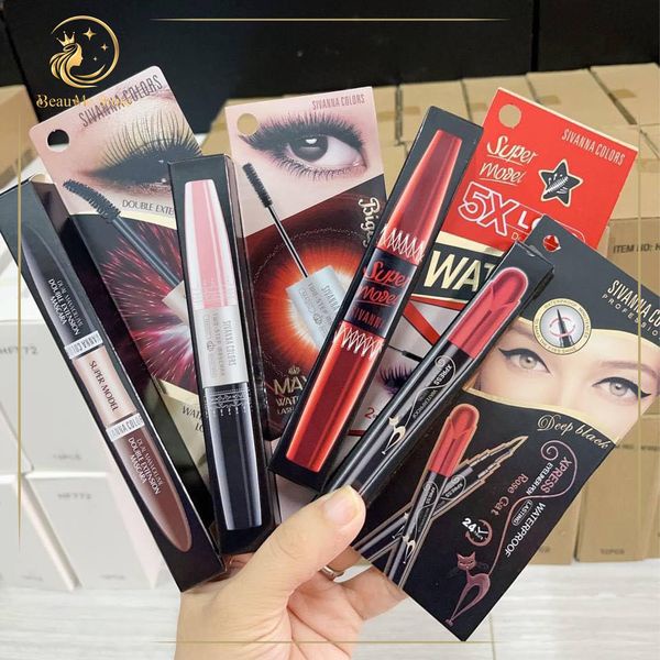 Mascara 2 đầu dài và dày mi, chống nước Sivanna 6X HF891 Max Waterproof