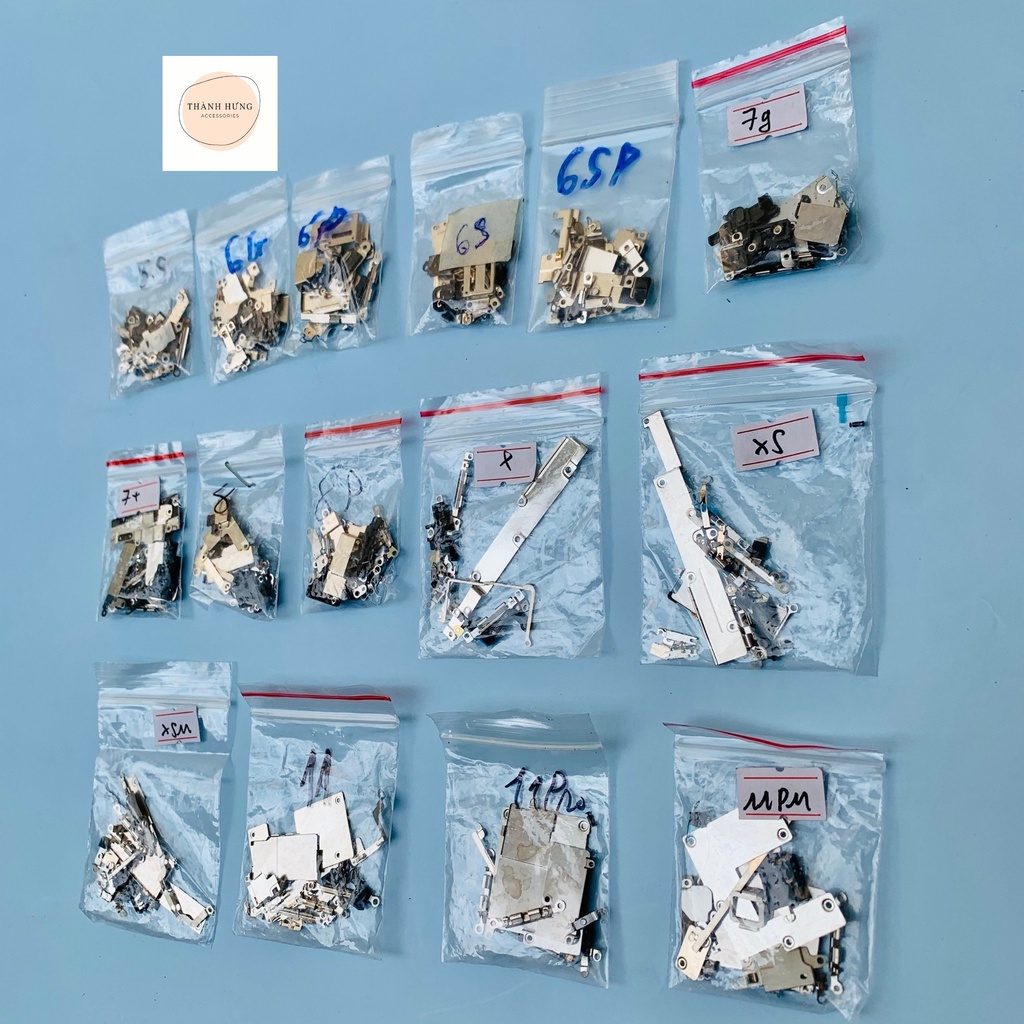 Full bộ nẹp đầy đủ từ 5S/6G/6S/6P/6SP/7G/7P/8G/8P/X/XS/XSM/11/11P/11PM