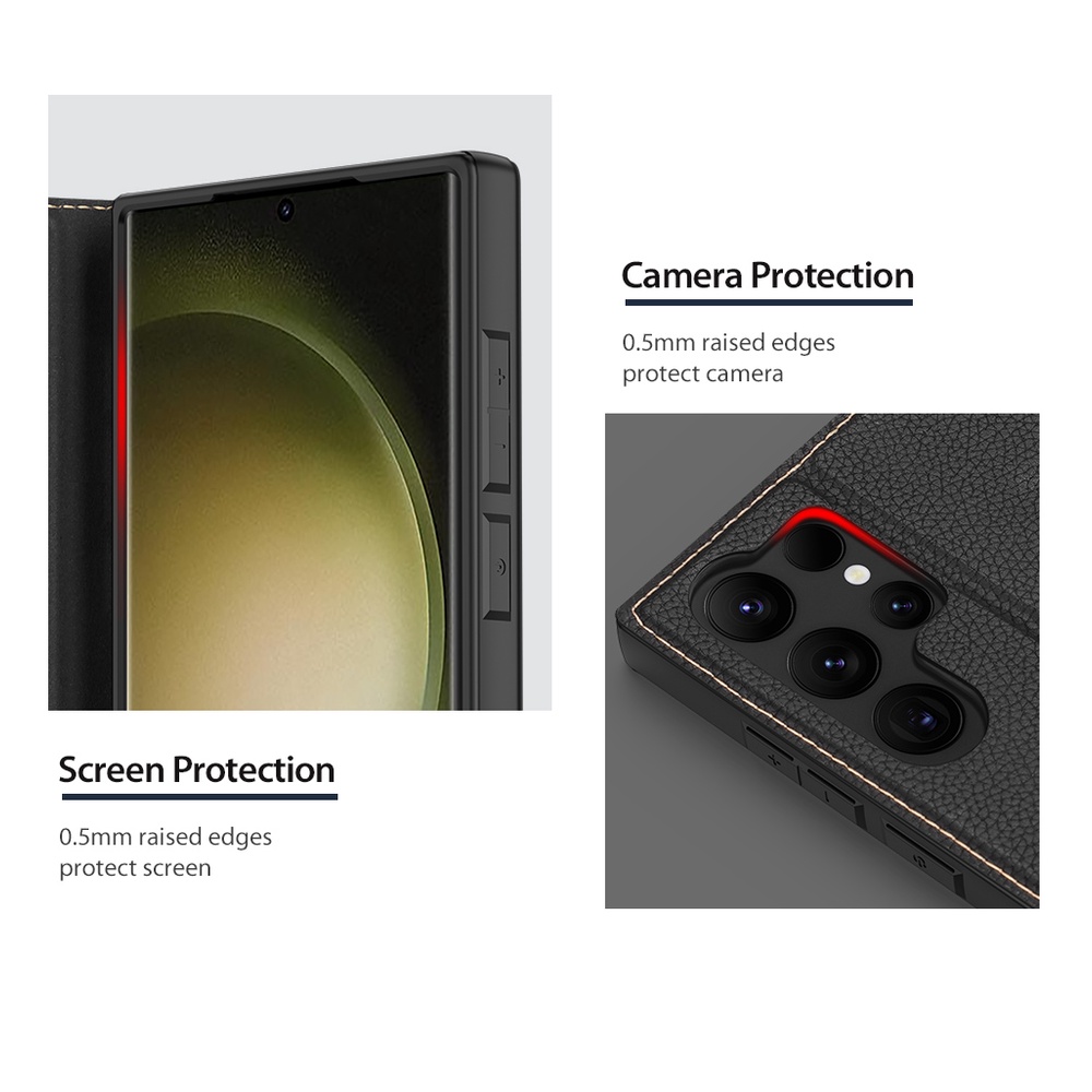 DUX DUCIS Samsung Galaxy A34 5G A54 A14 LTE S23/S23 +/S23 Ultra Bao Da Điện Thoại Ốp Dạng Ví Sang Trọng