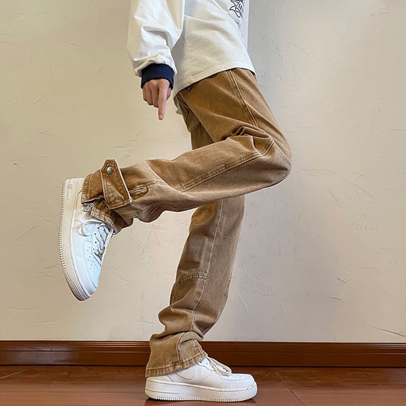 Quần Jeans Ống Suông 2 Kiểu Dáng Trẻ Trung Cá Tính Cho Nam Giới Có Size S-3Xl
