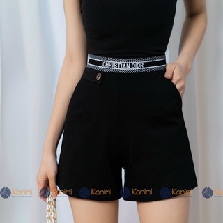 Quần short nữ lưng cao co dãn ,Quần đùi umi cạp chun chữ tôn dáng cho nữ