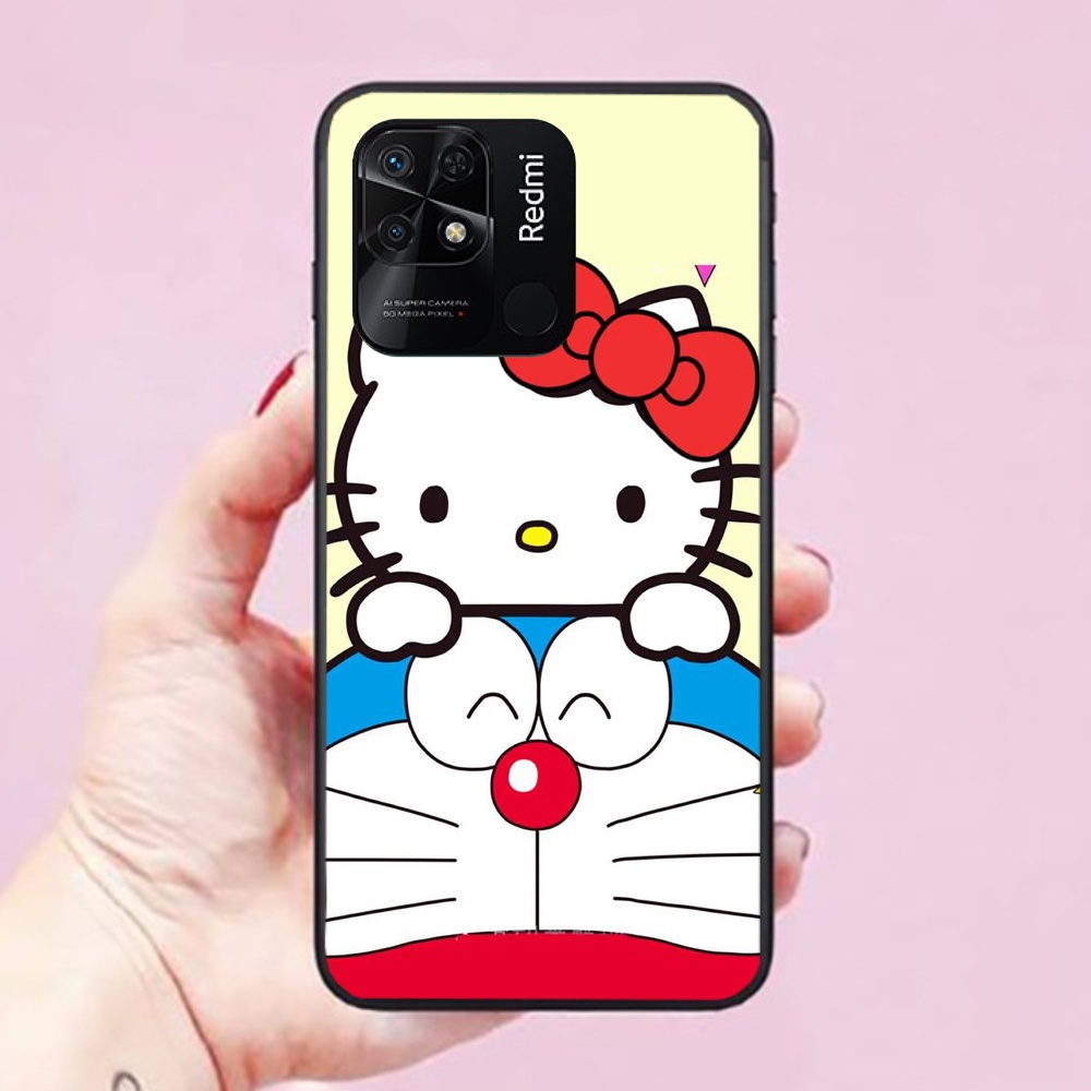 Ốp lưng điện thoại Xiaomi Redmi 10 / 10C / 10A 9 / 9A / 9C / 8 / 8A hình mèo doramon cute dễ thương