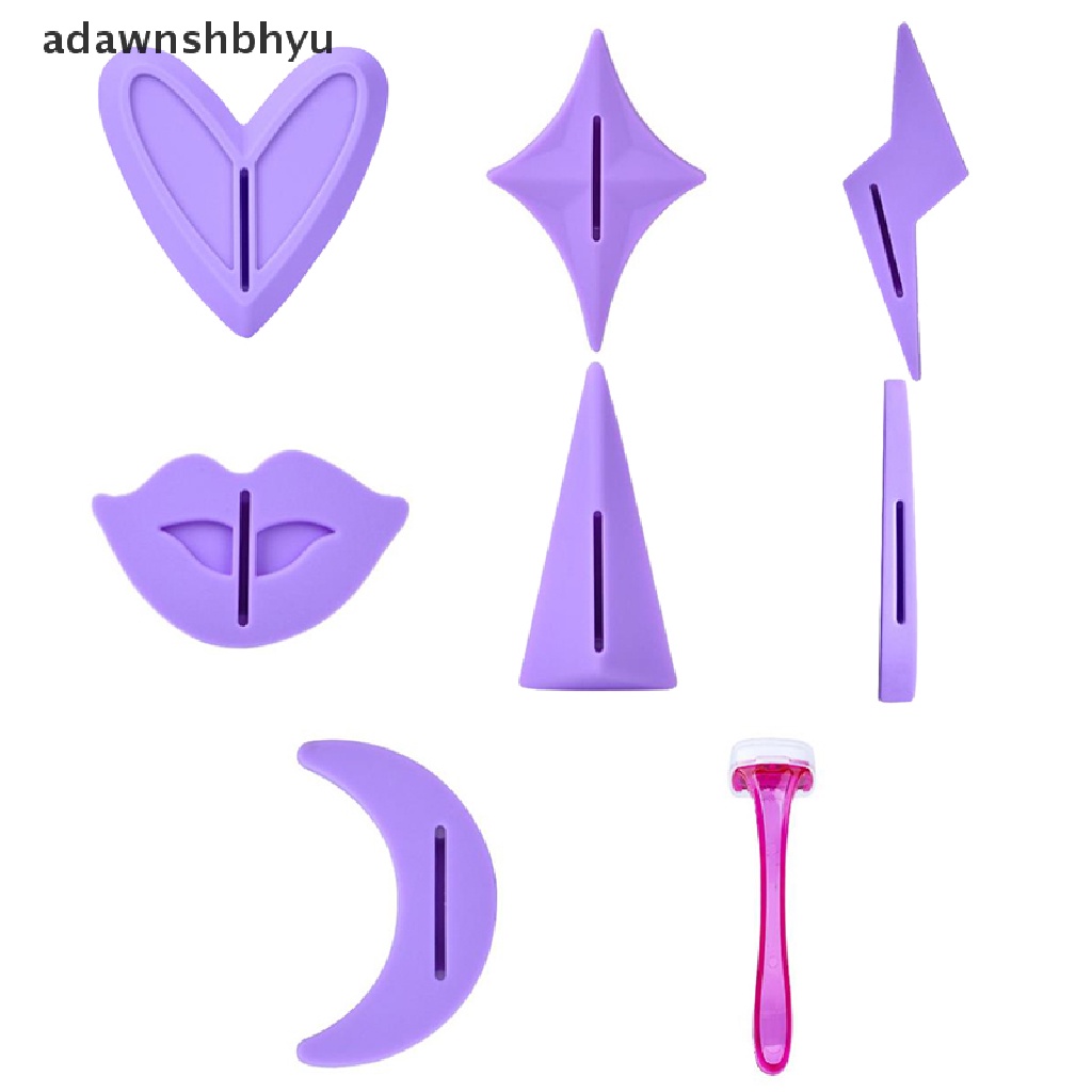 Set 9 Khuôn Cạo Râu Cho Nữ adawnshbhyu