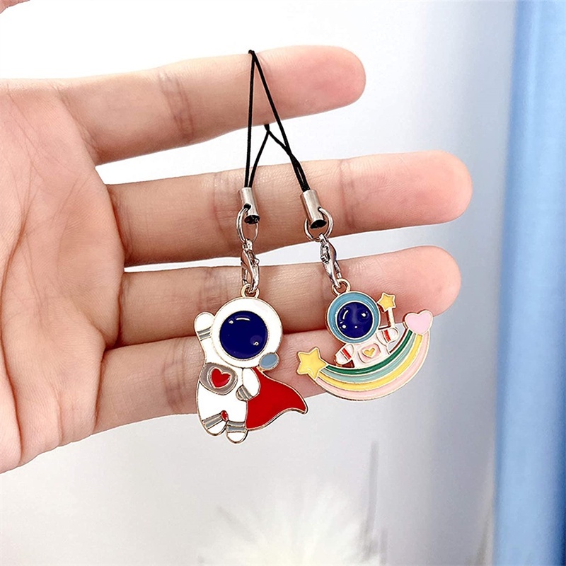 Dây Treo Điện Thoại / Móc Khóa Mini Nhiều Màu Sắc Dùng Làm Đồ Trang Sức DIY