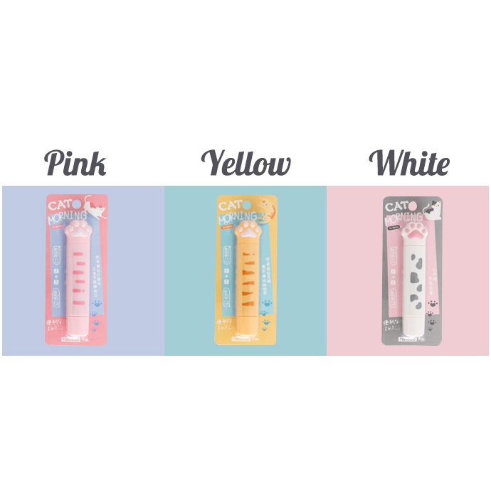 Băng Keo Chỉnh Sửa Tay Hai Đầu Mềm Mại Họa Tiết Chân Mèo Dễ Thương diy HB OUYOU