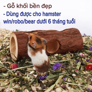 Ống chui gỗ. Đồ chơi gỗ cho hamster