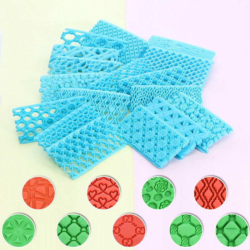 Khuôn Dập Nổi Trang Trí Bánh Kem Hình Trái Tim 21 Kiểu