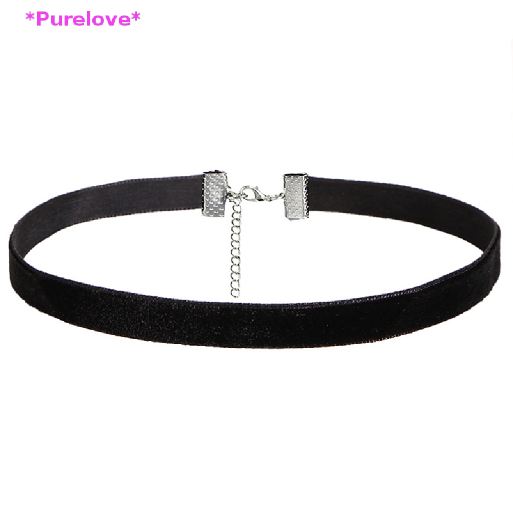 Vòng Cổ Choker Dây Nhung Co Giãn Phong Cách Gothic Thời Trang Mới