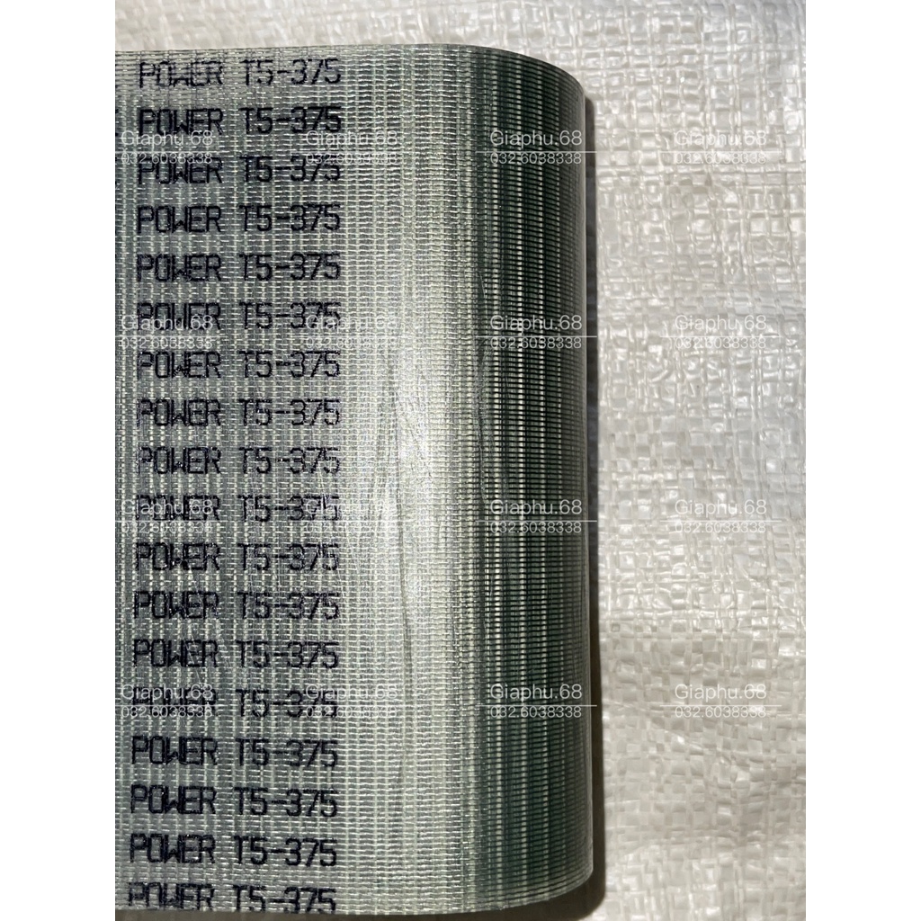 Dây Curoa PU răng T5/AT5 bản 10mm, 20mm, 30mm, 40mm ,50mm