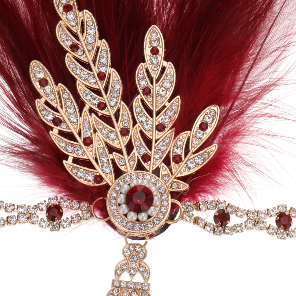 Băng Đô Cài Tóc YGT 1920s Đính Ngọc Trai Giả Thời Trang 20s