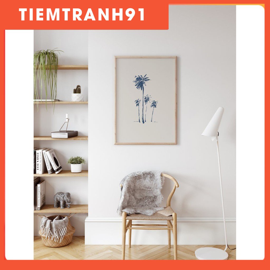 Tranh treo tường | Line art-Palm Tree Print, Abstract Art, Line Art 88 , tranh canvas giá rẻ
