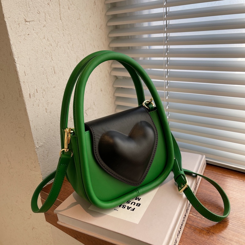 Túi Đeo Vai Họa Tiết Trái Tim Đơn Giản Thời Trang Cao Cấp Dễ Phối Đồ Cho Nữ