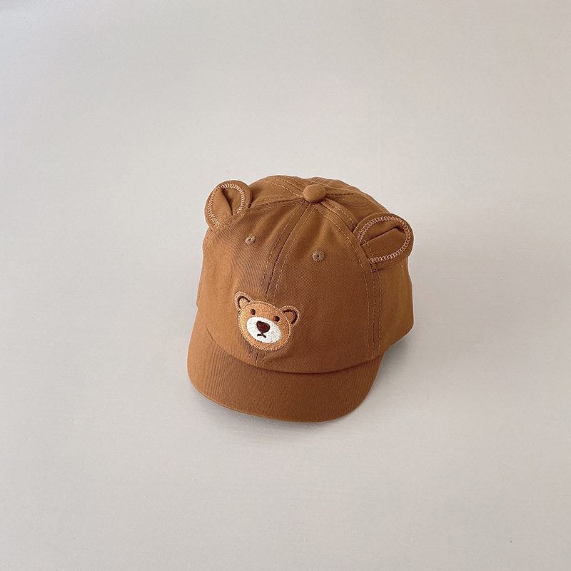 Mũ Lưỡi Trai Chống Nắng Họa Tiết Hoạt Hình Tai Gấu Đáng Yêu Thời Trang Theo Phong Cách Hàn Quốc Cho Bé