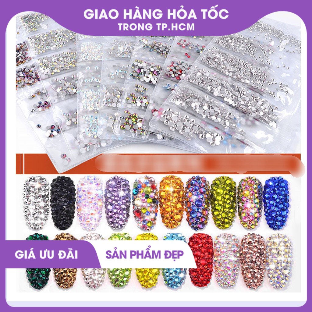 đá đính móng mix size 1440 viên