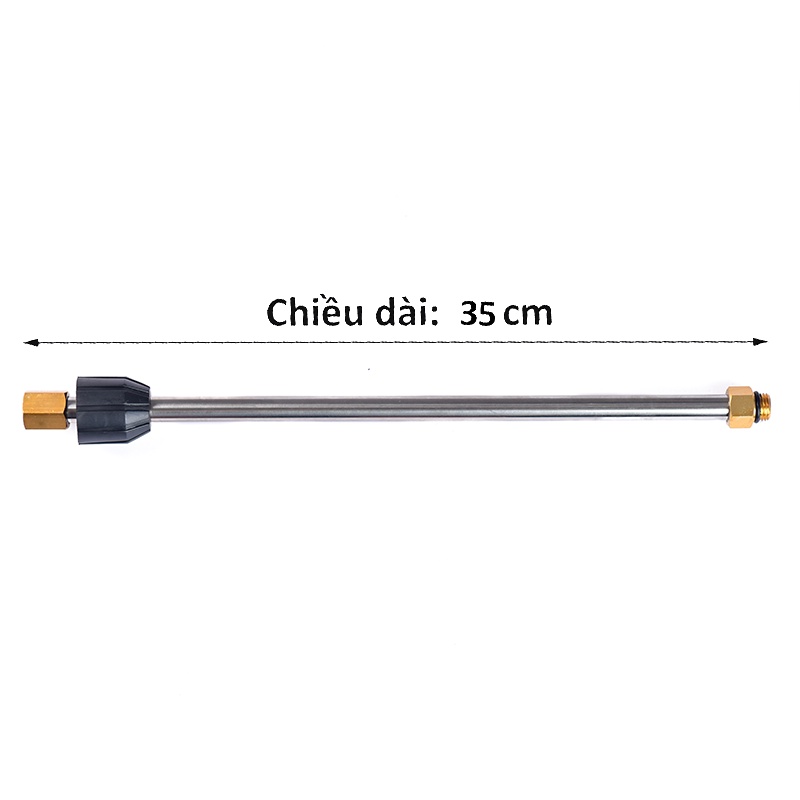 Ống nối dài xúng máy rửa xe C0004-62, vòi thanh nối dài 35cm cho xúng máy rữa xe cao áp, vòi kim loại