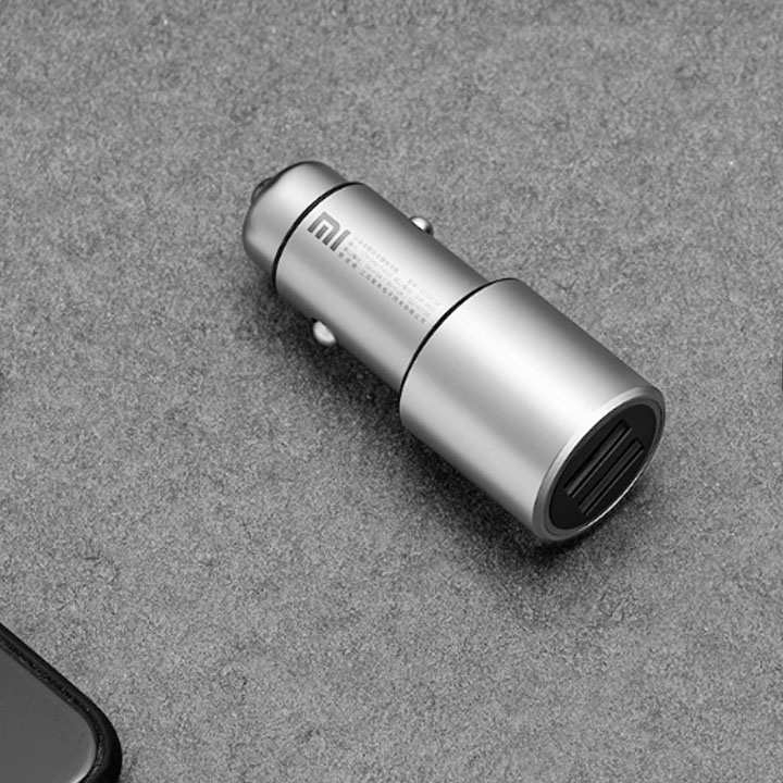 Củ sạc nhanh ô tô Xiaomi QC3.0 - 2 cổng USB hàng chính hãng