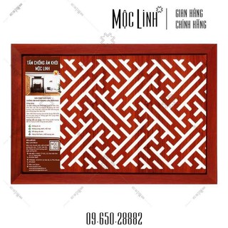 [MNV] Tấm chống ám khói ban thờ Mộc Linh - Ngăn khói hương bám vào trần nhà - Kích thước 41x61cm, màu nâu, chữ Vạn
