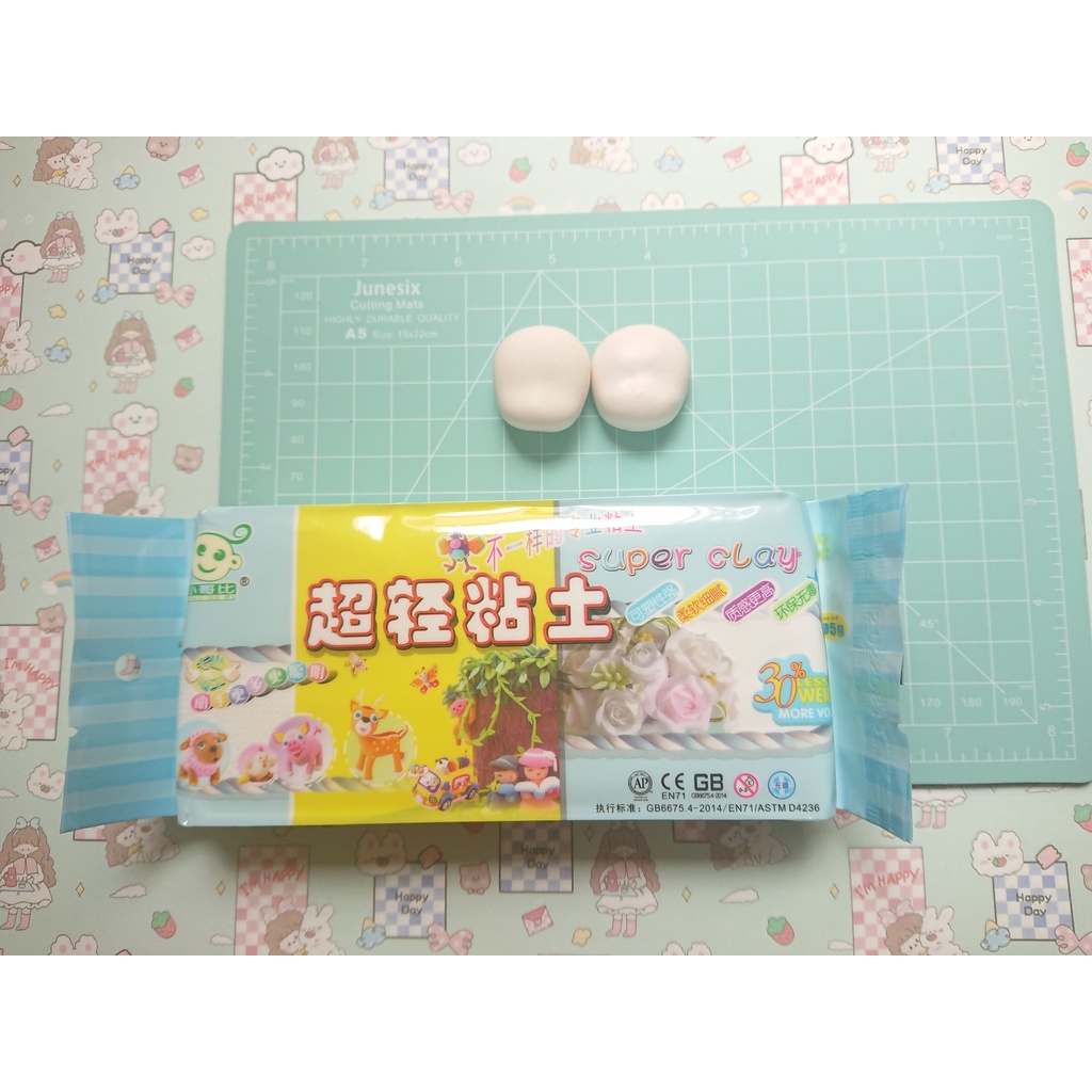 Đất sét tự khô dòng cao cấp- siêu nhẹ chuyên nặn chibi, mô hình dòng Super Clay 105g