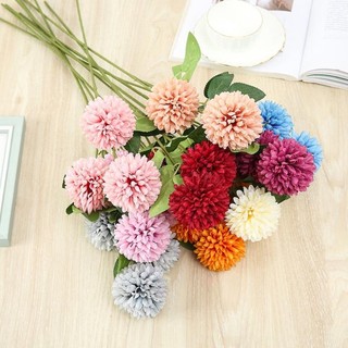 Hoa giả hoa cúc pansy, hoa lụa cao cấp loại 1 giống thật - 1 cành 3 bông lớn dài 67cm, decor, trang trí chụp hình