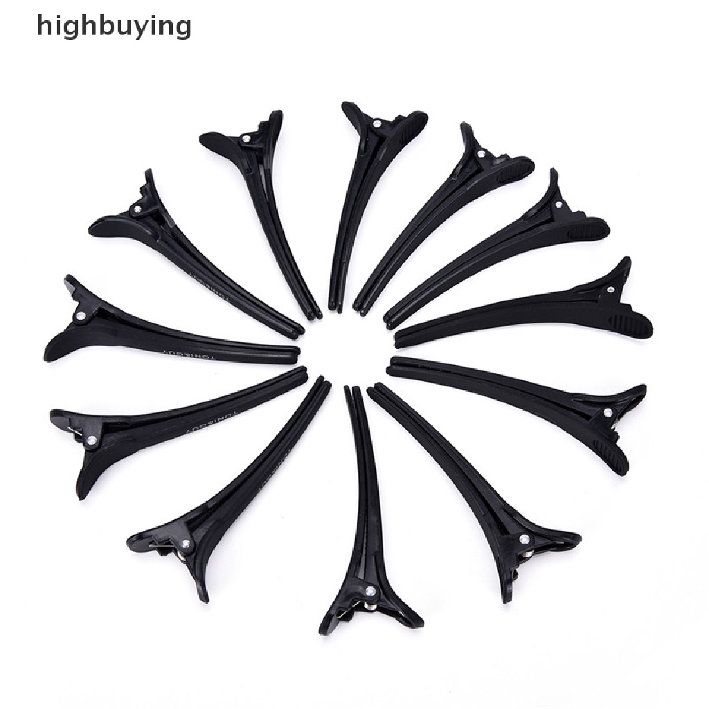 Set 12 Kẹp Tóc Màu Đen Chuyên Dụng Cho Salon