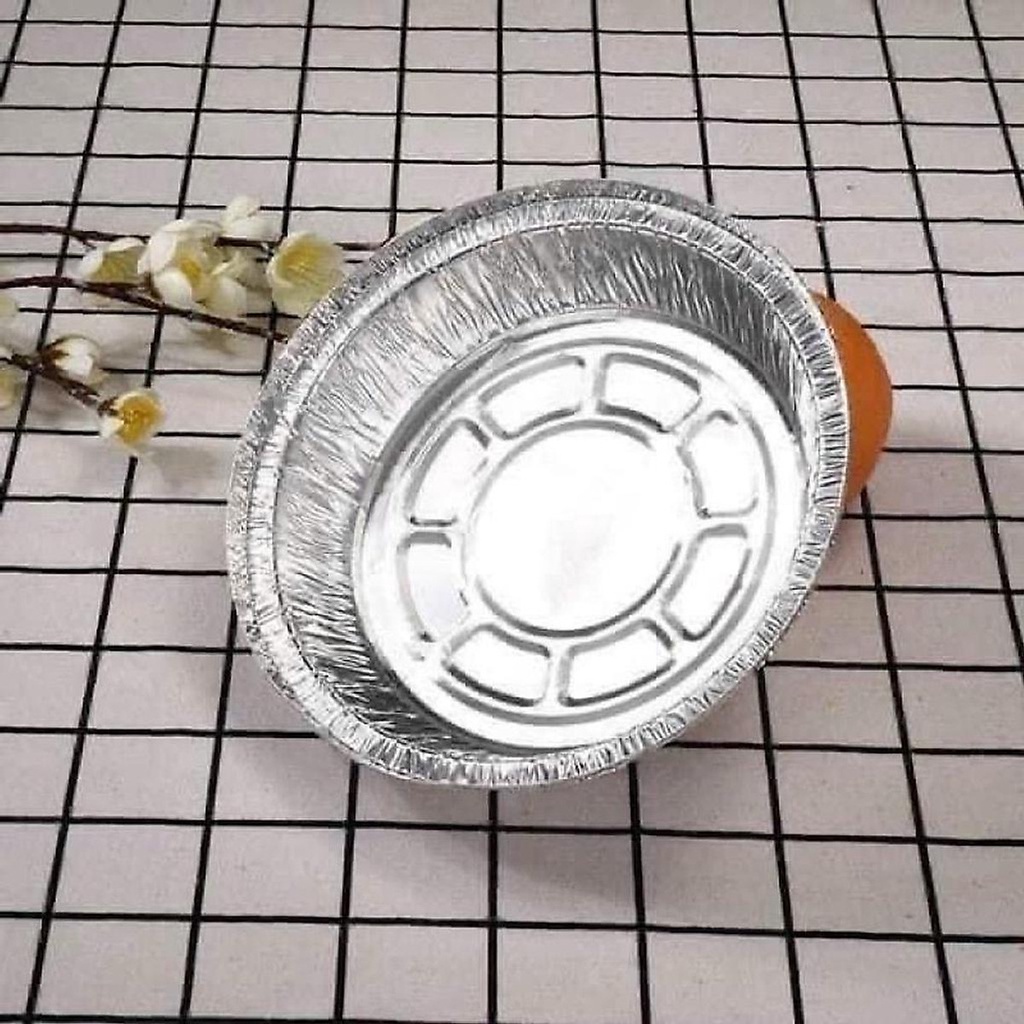 Set 20 Đĩa Bạc - Khay Giấy Nhôm Thiếc Dày Dặn 22cm Lót Nồi Chiên Không Dầu Đa Năng, Chịu Nhiệt