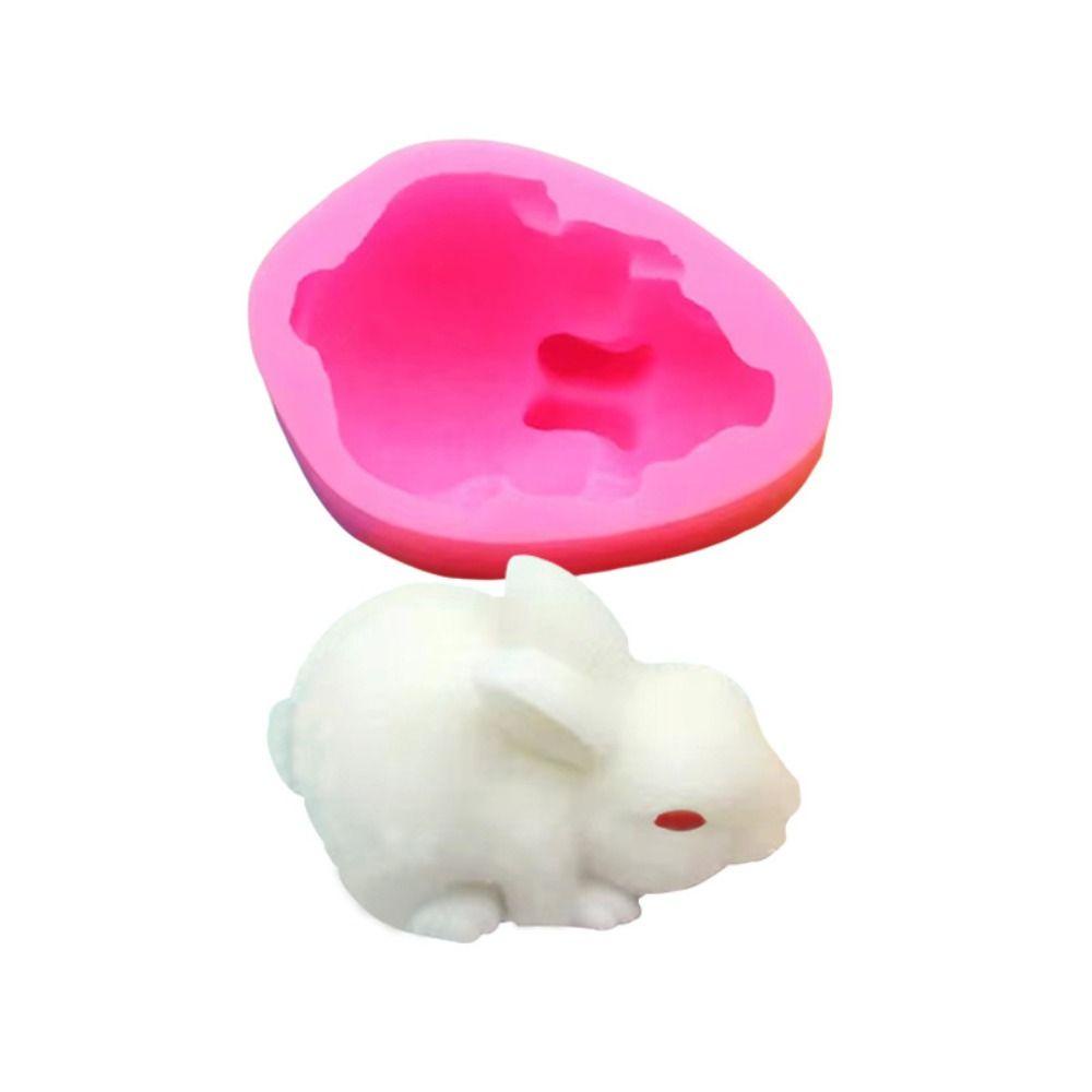 AARON1 Khuôn Silicone Làm Kẹo Đường Hình Con Thỏ