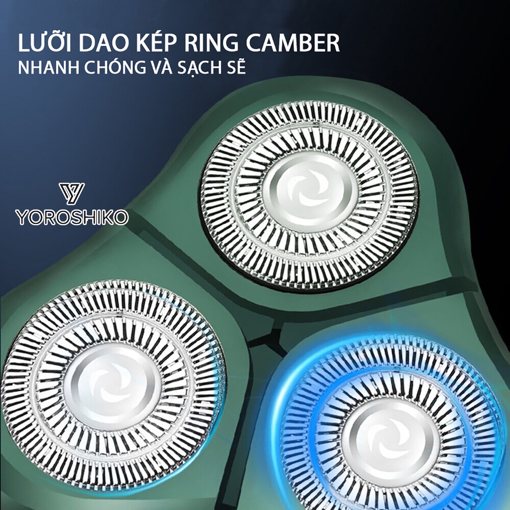Máy cạo râu cao câp 4in1 chống nước chuẩn IPX7 Yoroshiko
