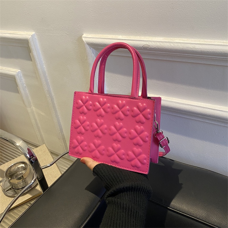 Túi Đeo Chéo Hình Vuông Nhỏ Nhắn Màu Sắc Ngọt Ngào Phong Cách Cổ Điển Thời Trang Mùa Đông 2023 Cho Nữ