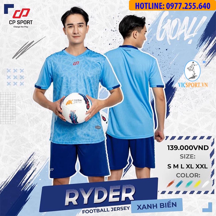 Quần Áo Thương Hiệu CP RYDER Chất Lượng Cao Cấp, Áo Đá Bóng Không Logo - Vicsport