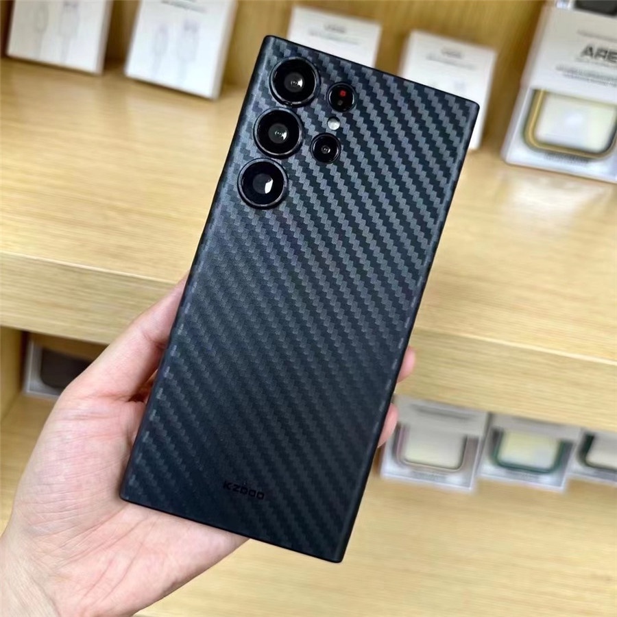 Ốp Lưng Tpu Kết Cấu Sợi Carbon Thiết Kế Siêu Mỏng Cho Samsung Galaxy S23 / S23 Plus / S23